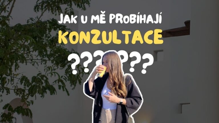 Jak u mě probíhá konzultace (Miniatura na YouTube)